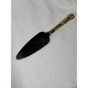 Heartline Stainless Steel Cake Server with Goldtone Handle